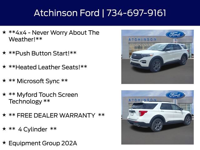 Certified 2022 Ford Explorer XLT w/ Equipment Group 202A AWD/4WD image 9