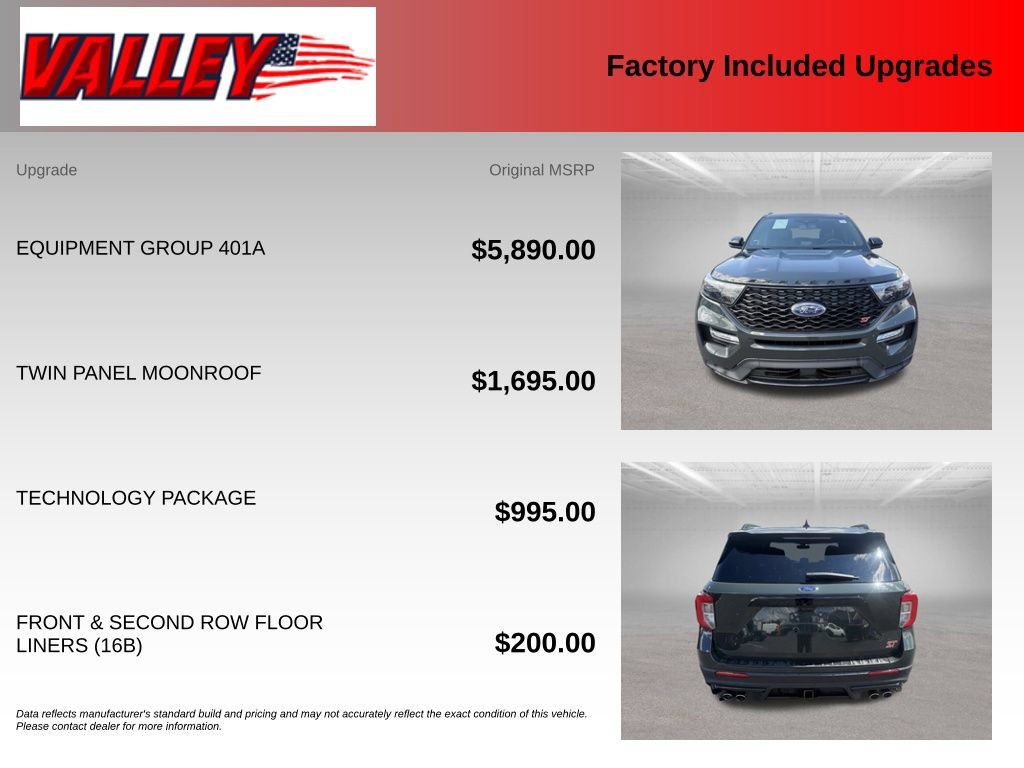 Certified 2023 Ford Explorer ST w/ Equipment Group 401A AWD/4WD image 6