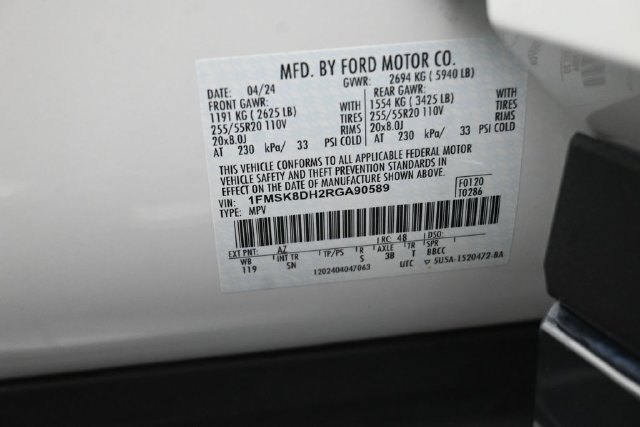 Certified 2024 Ford Explorer XLT w/ Equipment Group 202A AWD/4WD image 36