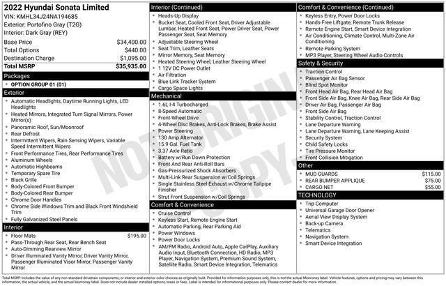 Used 2022 Hyundai Sonata Limited image 18