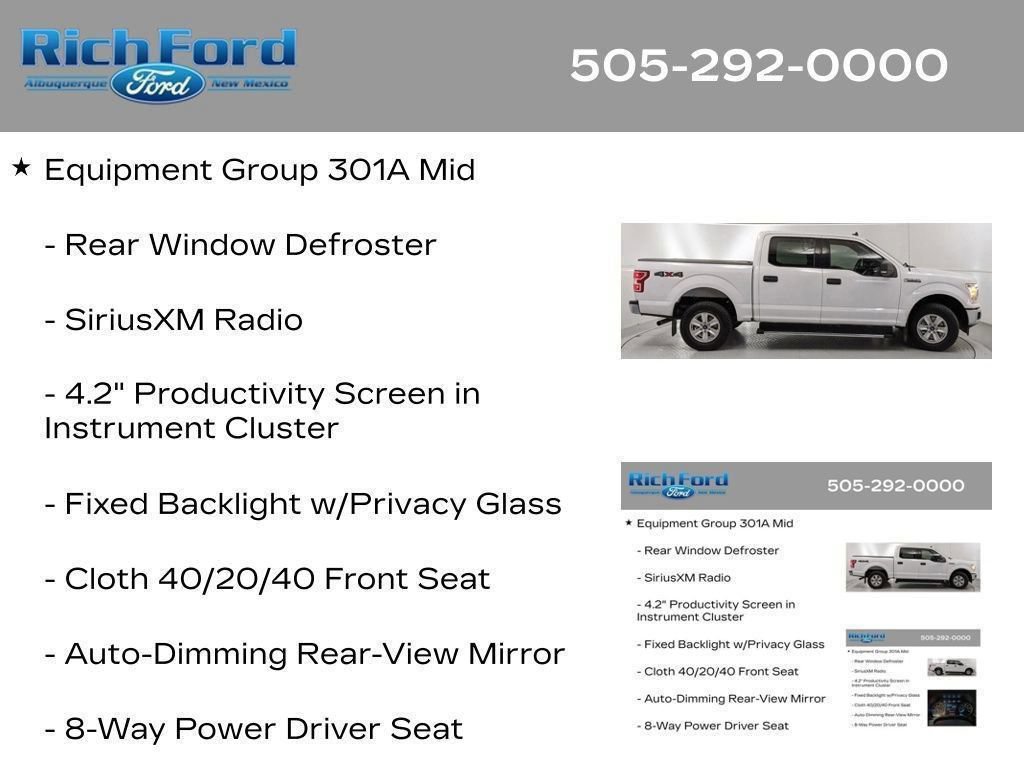 Certified 2020 Ford F150 XLT w/ Equipment Group 301A Mid AWD/4WD image 31