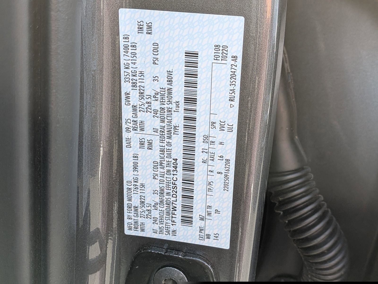 Certified 2025 Ford F150 Platinum w/ Equipment Group 703A Plus AWD/4WD image 16