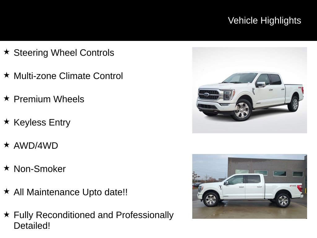 Certified 2023 Ford F150 Platinum w/ Equipment Group 701A High image 26