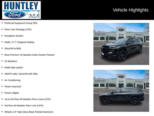 Used 2024 Chevrolet Traverse RS w/ LPO, Floor Liner Package AWD/4WD image 2