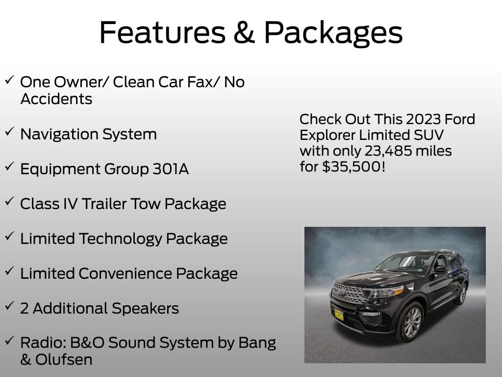 Certified 2023 Ford Explorer Limited w/ Limited Technology Package AWD/4WD image 4
