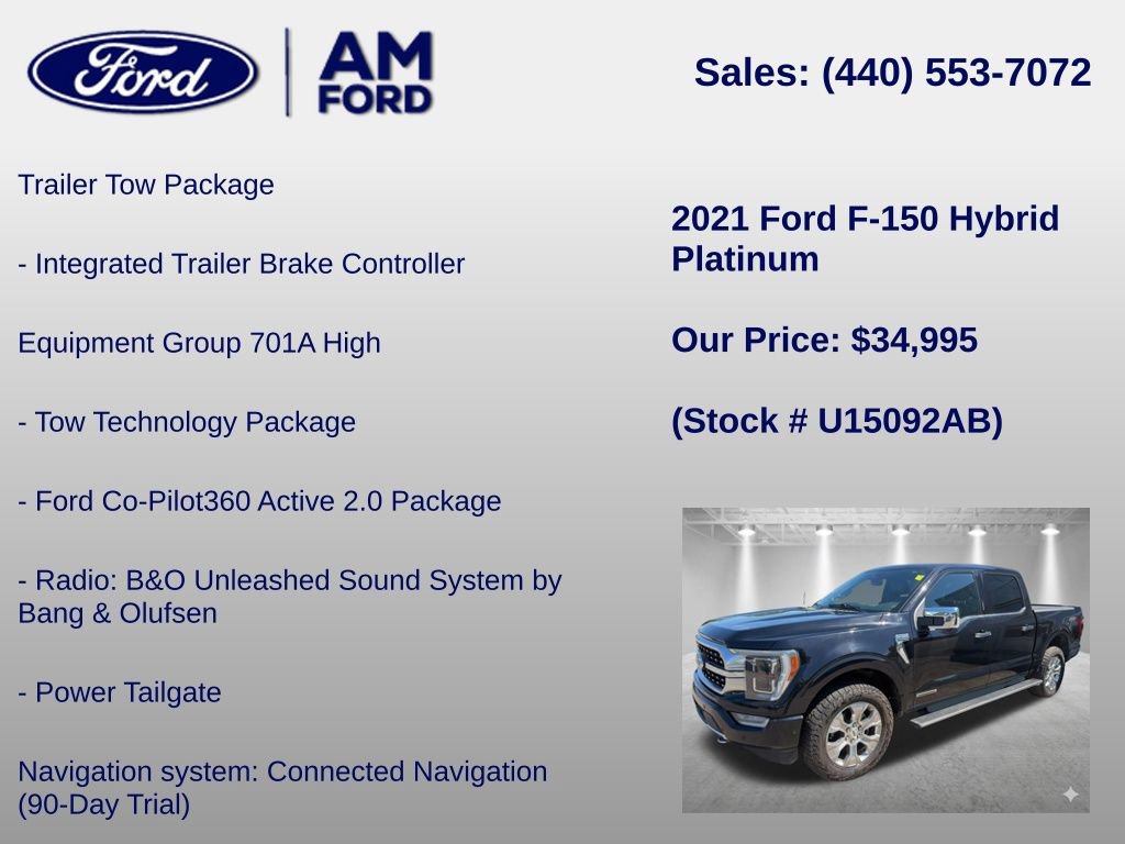 Certified 2021 Ford F150 Platinum w/ Equipment Group 701A High AWD/4WD image 12