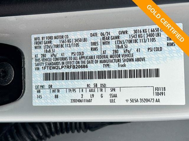 Certified 2024 Ford F150 STX w/ Equipment Group 201A FX4 AWD/4WD image 25