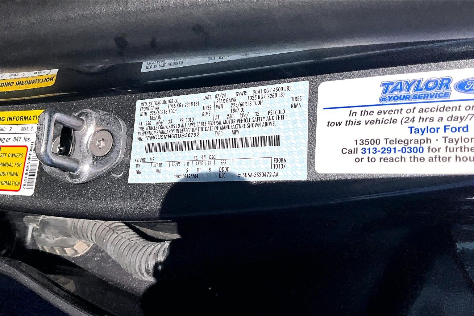 Certified 2024 Ford Escape ST-Line w/ Tech Pack #1 AWD/4WD image 35