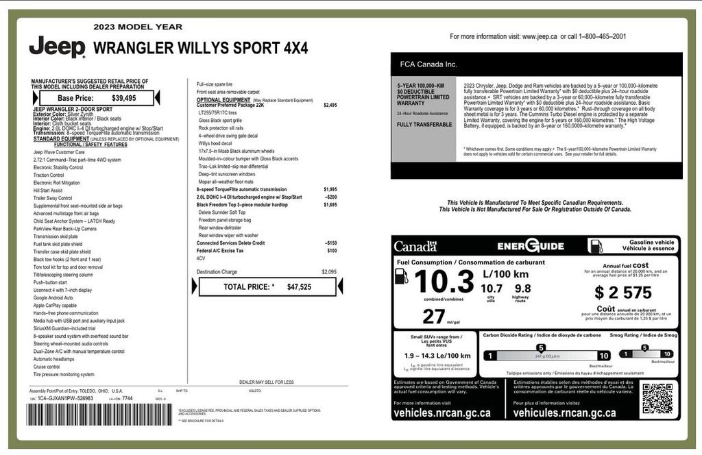 Used 2023 Jeep Wrangler Willys AWD/4WD image 4