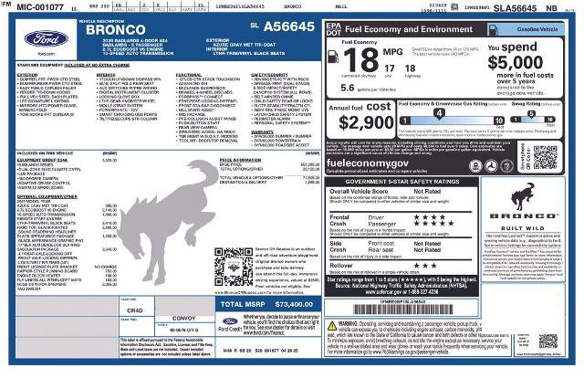 Certified 2025 Ford Bronco Badlands AWD/4WD image 7