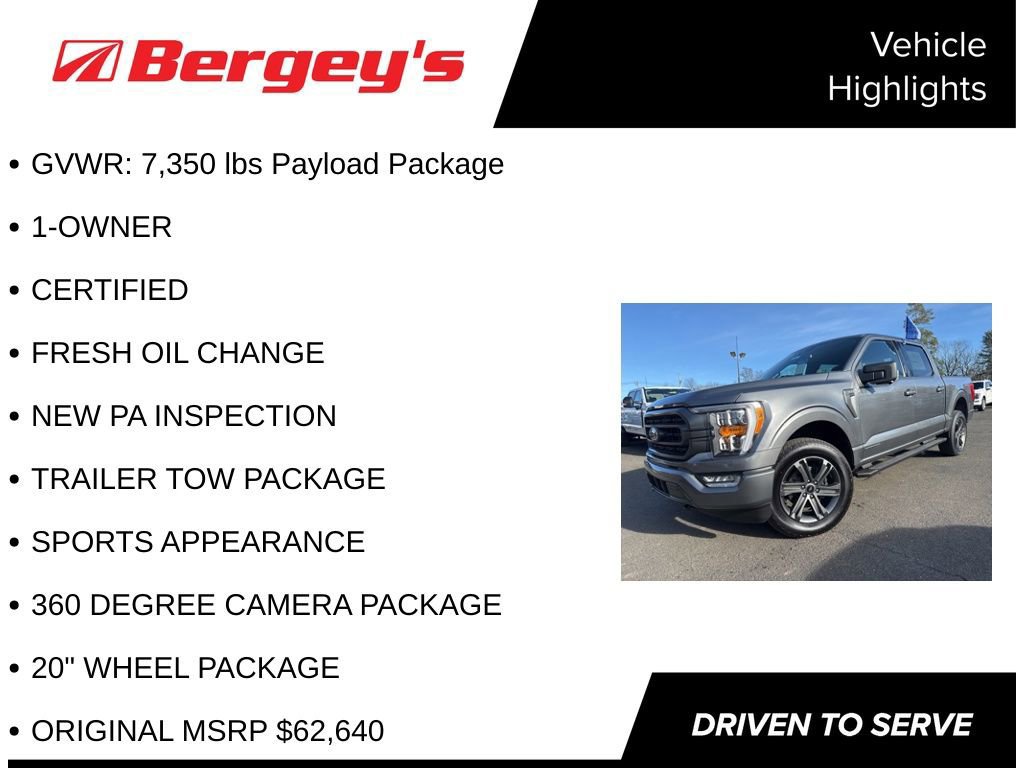 Certified 2023 Ford F150 XLT w/ Equipment Group 302A High image 8