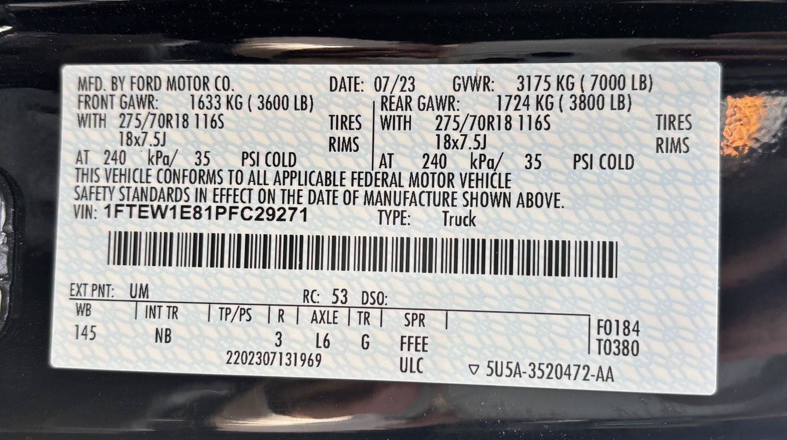 Certified 2023 Ford F150 Tremor w/ Equipment Group 402A High AWD/4WD image 39