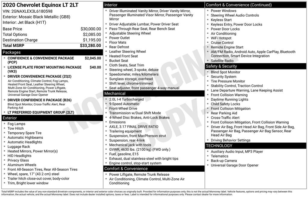 Used 2020 Chevrolet Equinox LT