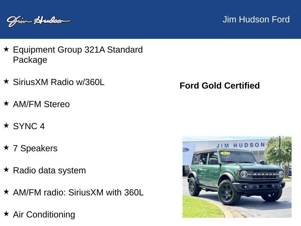 Certified 2024 Ford Bronco Black Diamond AWD/4WD image 12