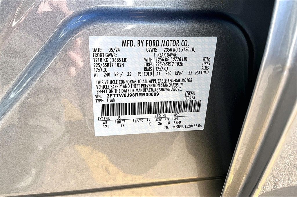 Certified 2024 Ford Maverick XLT w/ Equipment Group 300A Standard image 36