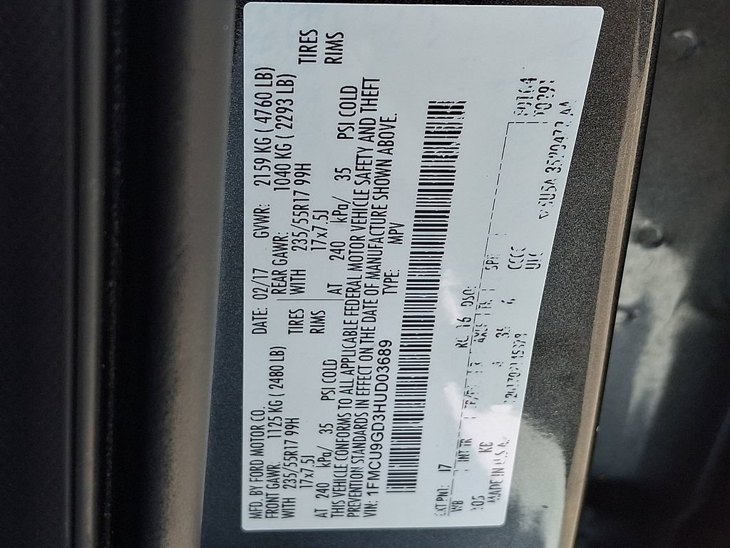 Certified 2017 Ford Escape SE AWD/4WD image 26