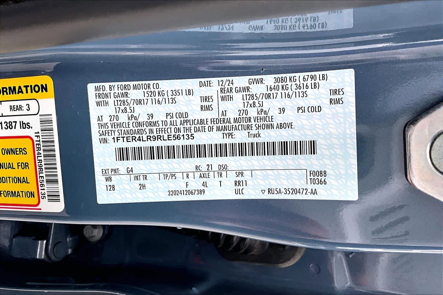 Certified 2024 Ford Ranger Raptor AWD/4WD image 31
