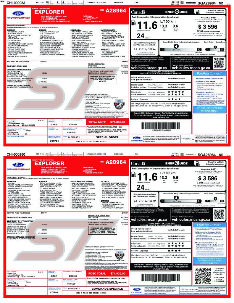 Certified 2025 Ford Explorer ST AWD/4WD image 32