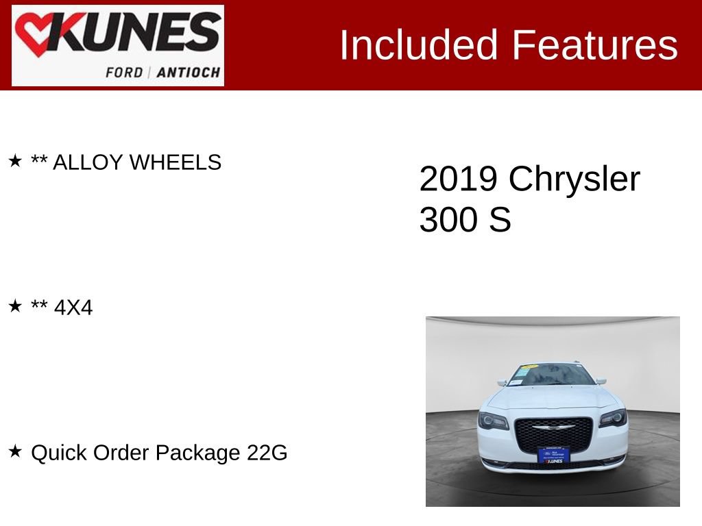 Used 2019 Chrysler 300 S AWD/4WD image 4