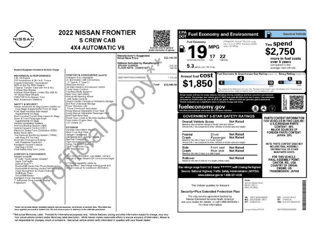 Used 2022 Nissan Frontier S AWD/4WD image 33