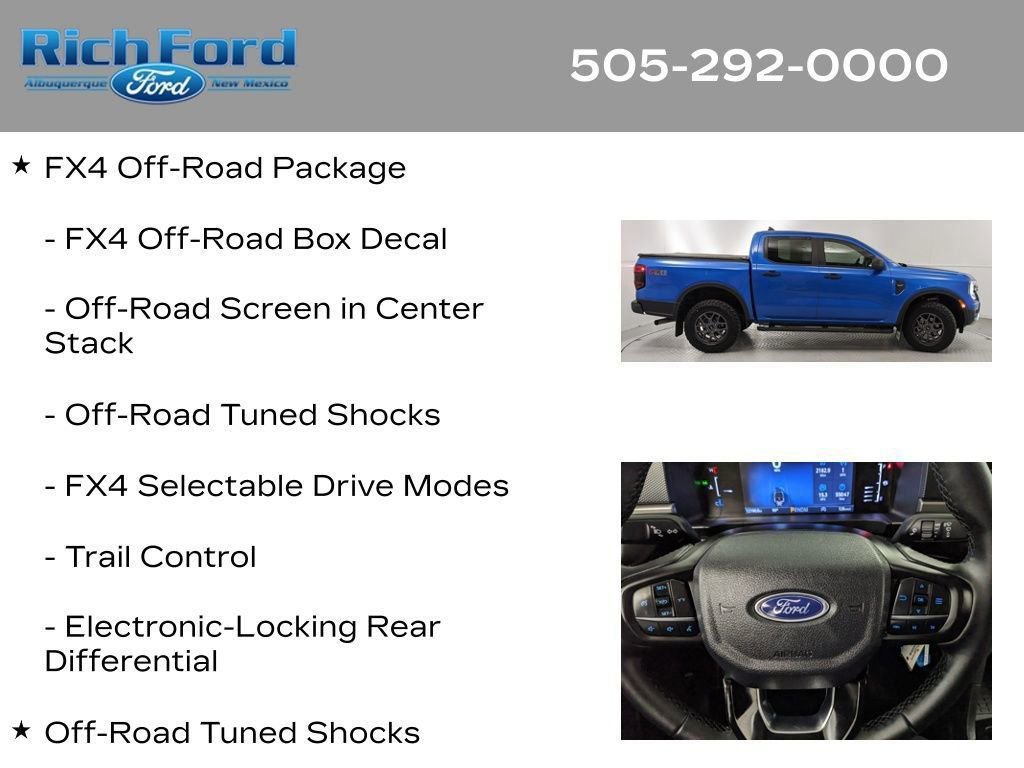 Certified 2025 Ford Ranger XLT w/ FX4 Off-Road Package AWD/4WD image 26