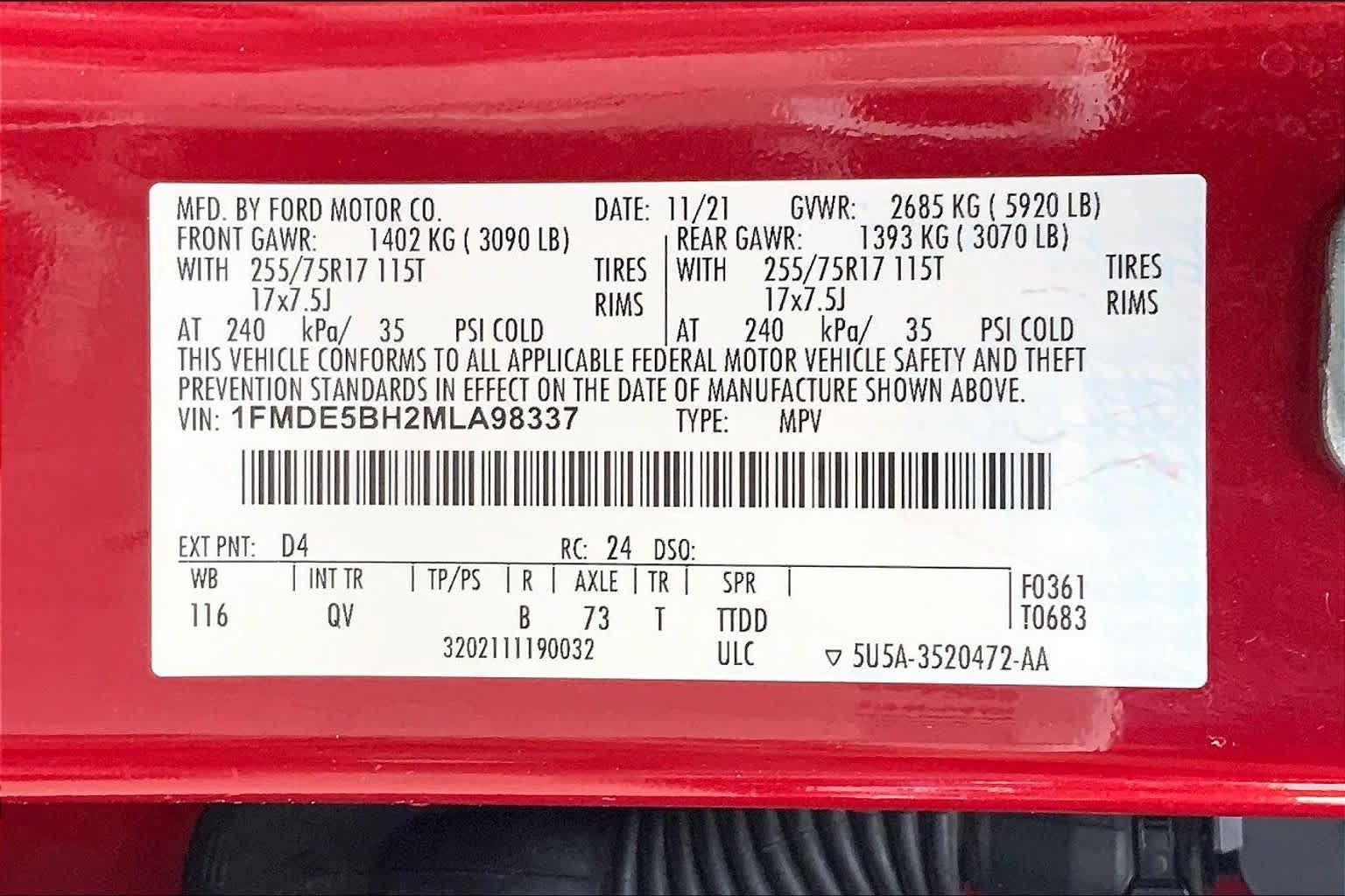 Certified 2021 Ford Bronco Big Bend AWD/4WD image 37