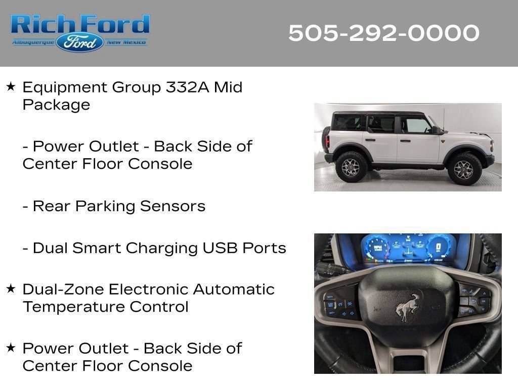 Certified 2025 Ford Bronco Badlands AWD/4WD image 83