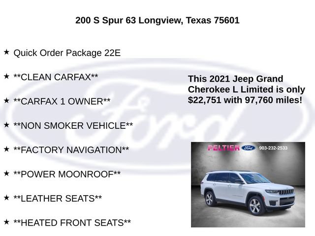 Used 2021 Jeep Grand Cherokee L Limited RWD image 5