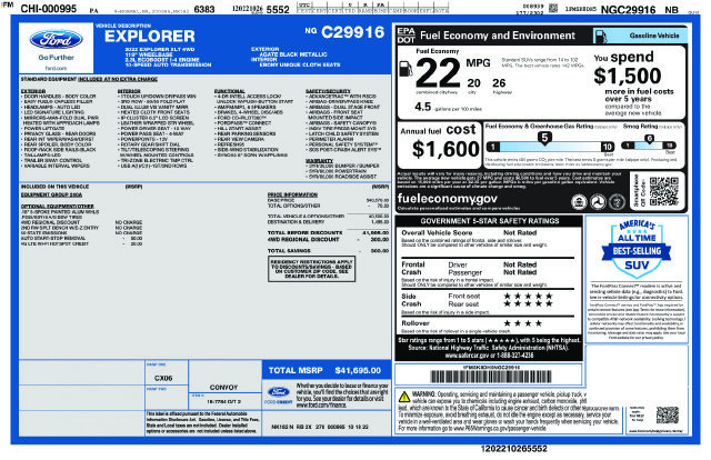 Certified 2022 Ford Explorer XLT AWD/4WD image 36