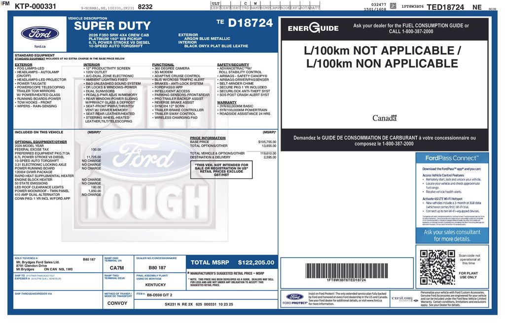 Certified 2026 Ford F350 Platinum AWD/4WD image 37