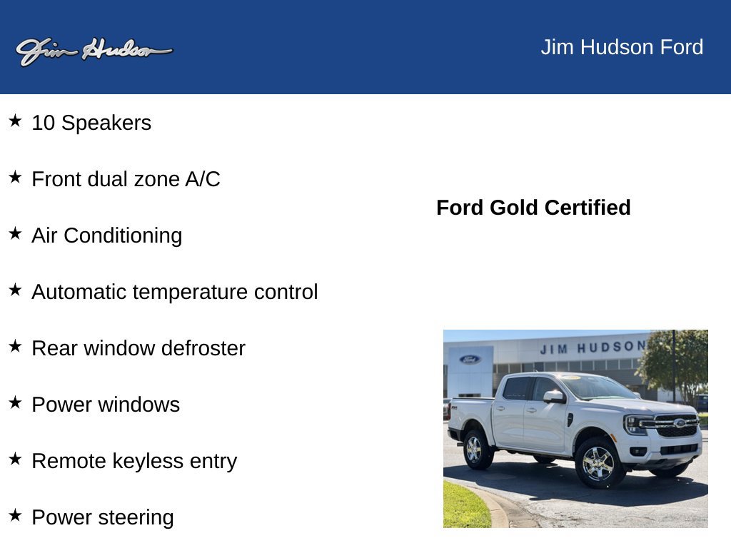 Certified 2025 Ford Ranger Lariat w/ FX4 Off-Road Package AWD/4WD image 13