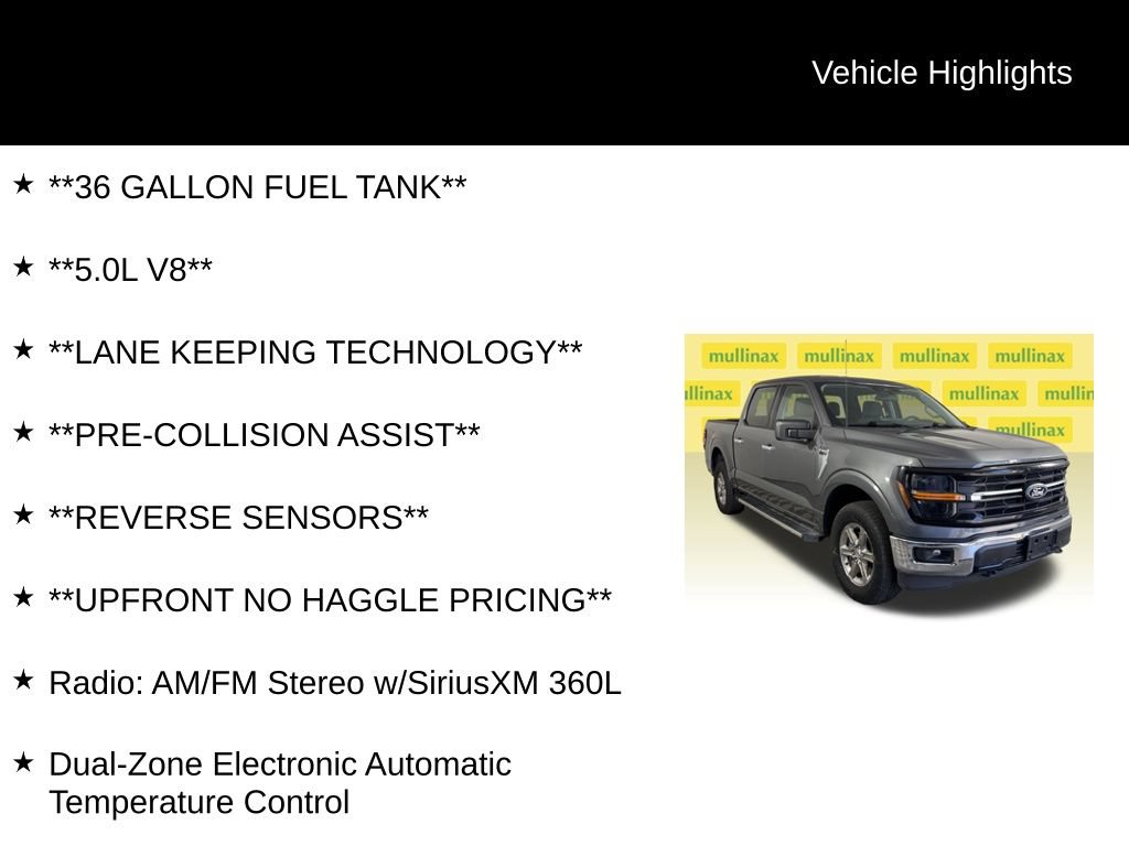 Certified 2025 Ford F150 XLT w/ Equipment Group 301A Standard AWD/4WD image 13
