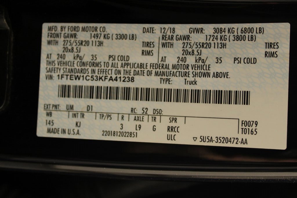 Certified 2019 Ford F150 King Ranch w/ Equipment Group 601A Luxury image 25