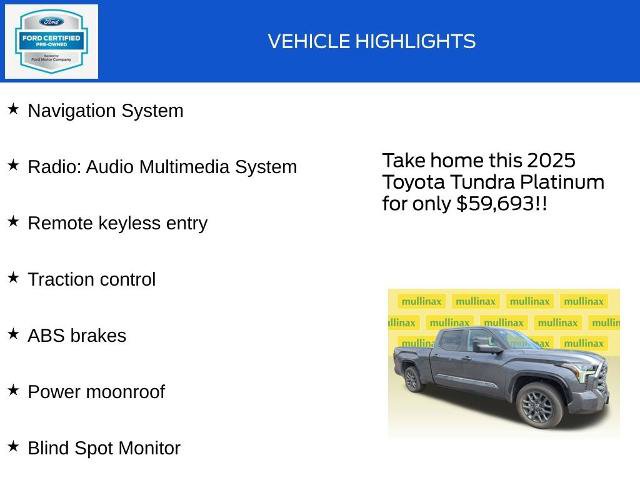 Used 2025 Toyota Tundra Platinum AWD/4WD image 18