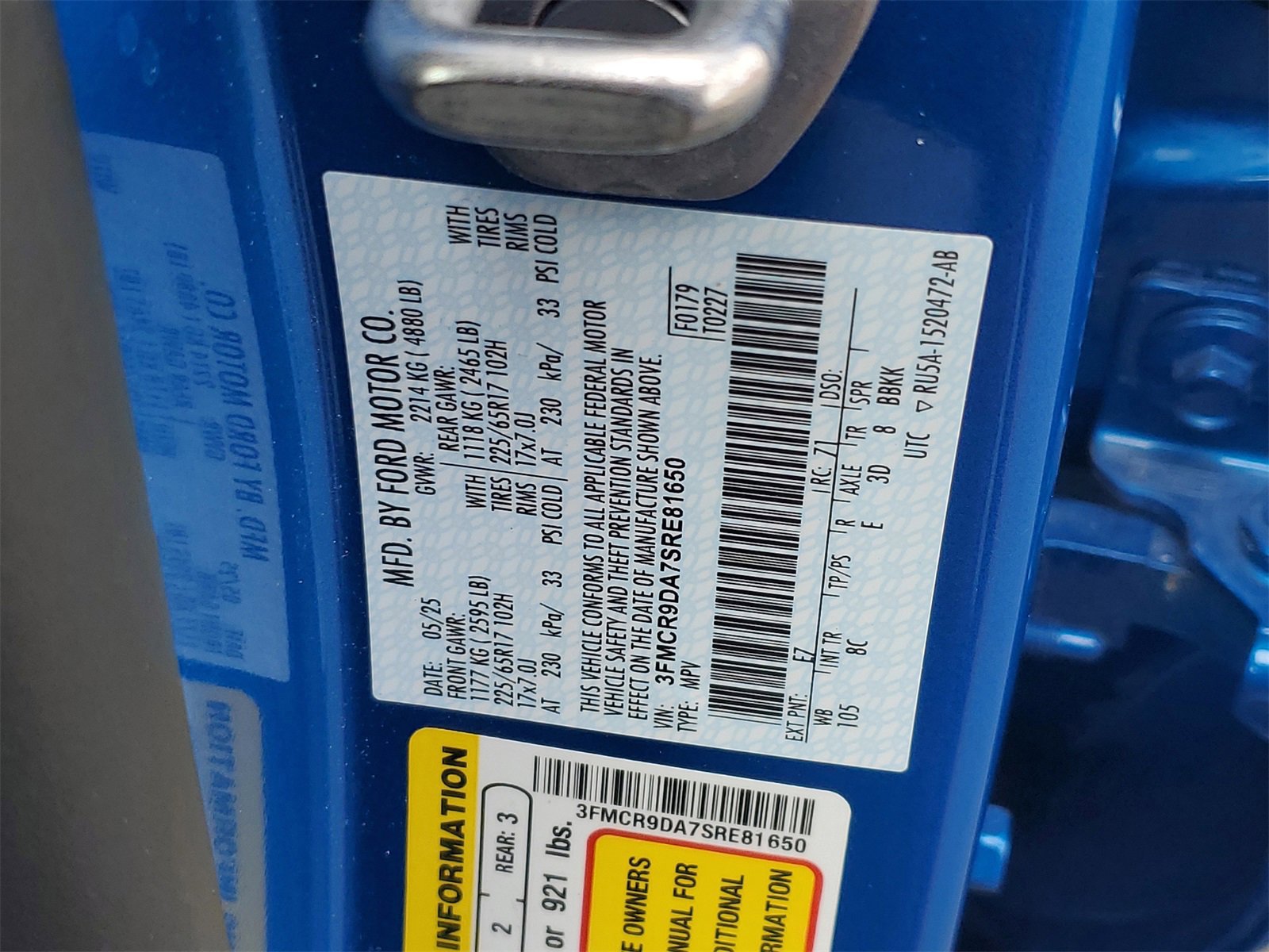 Certified 2025 Ford Bronco Sport Badlands image 29