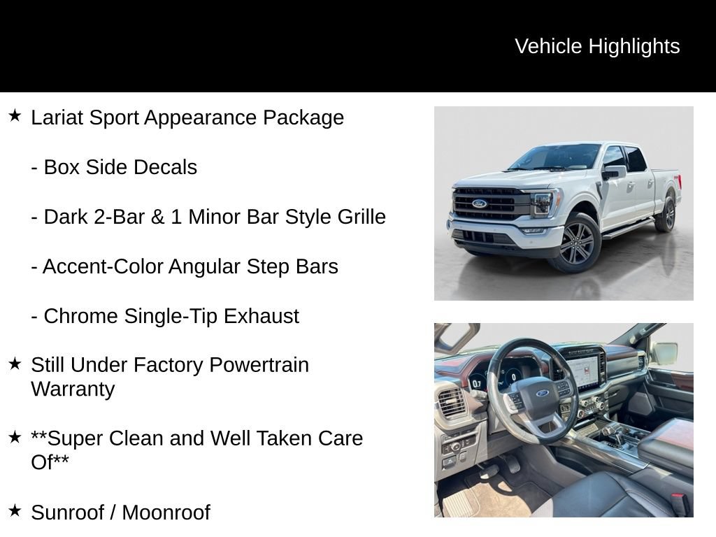 Certified 2023 Ford F150 Lariat w/ Equipment Group 502A High AWD/4WD image 21