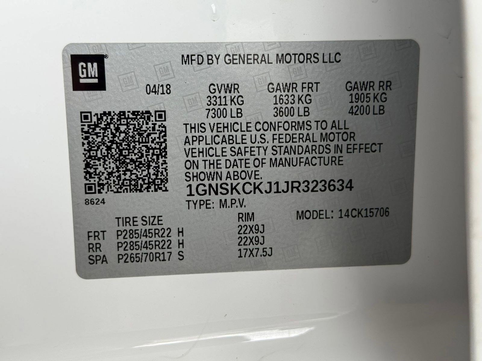 Used 2018 Chevrolet Tahoe Premier w/ RST 6.2L Performance Edition image 21