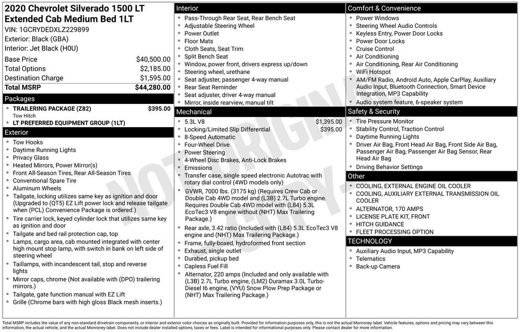 Used 2020 Chevrolet Silverado 1500 LT w/ Trailering Package AWD/4WD image 5