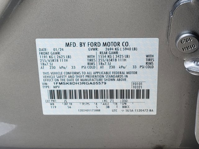 Certified 2024 Ford Explorer XLT w/ Equipment Group 202A image 21
