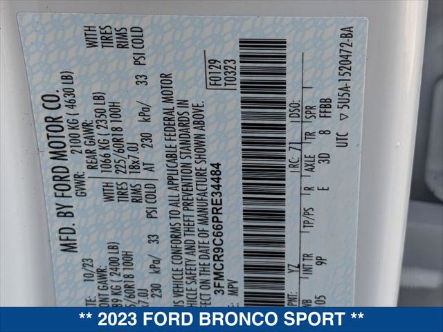 Certified 2023 Ford Bronco Sport Outer Banks image 24