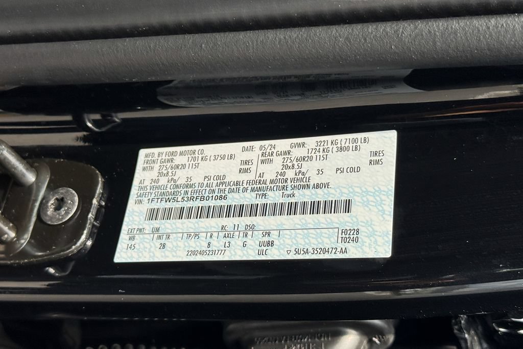 Certified 2024 Ford F150 Lariat w/ Equipment Group 502A High AWD/4WD image 25
