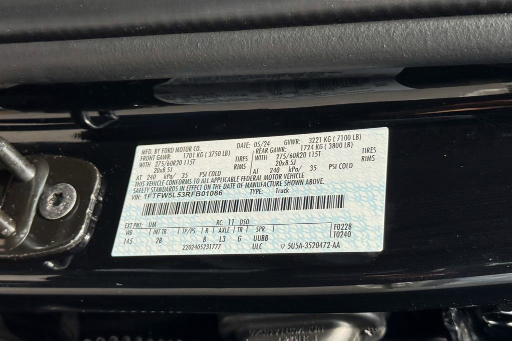 Certified 2024 Ford F150 Lariat w/ Equipment Group 502A High AWD/4WD image 25