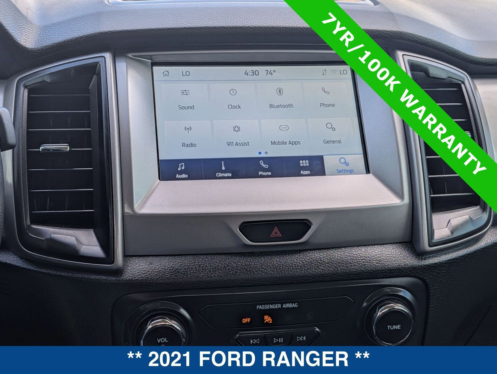 Certified 2021 Ford Ranger XL w/ Equipment Group 101A High image 29