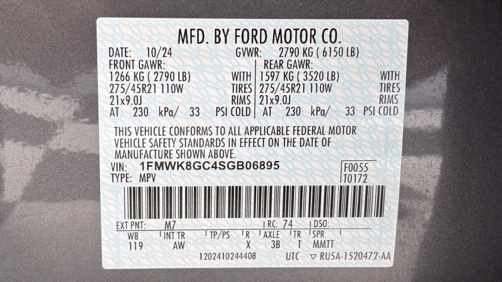Certified 2025 Ford Explorer ST AWD/4WD image 52