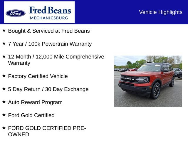 Certified 2022 Ford Bronco Sport Outer Banks w/ Tech Package AWD/4WD image 7