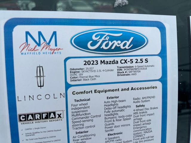 Used 2023 MAZDA CX-5 AWD 2.5 S image 31