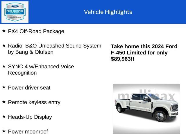 Certified 2024 Ford F450 Limited w/ FX4 Off-Road Package image 18