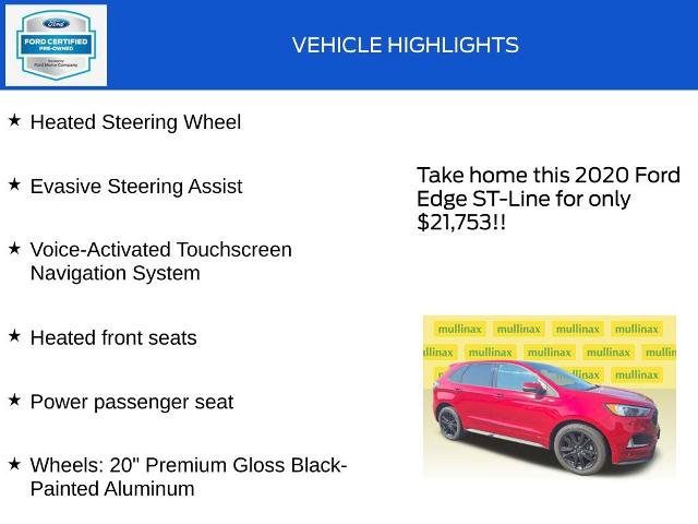 Certified 2020 Ford Edge ST-Line w/ Cold Weather Package AWD/4WD image 20