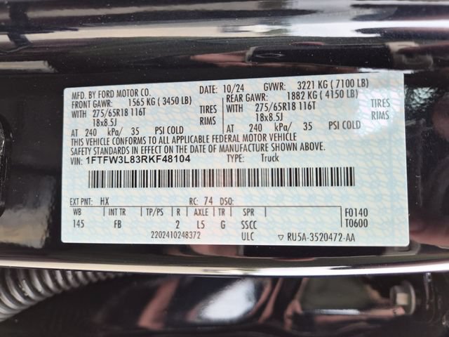 Certified 2024 Ford F150 XLT w/ Equipment Group 302A MID AWD/4WD image 25
