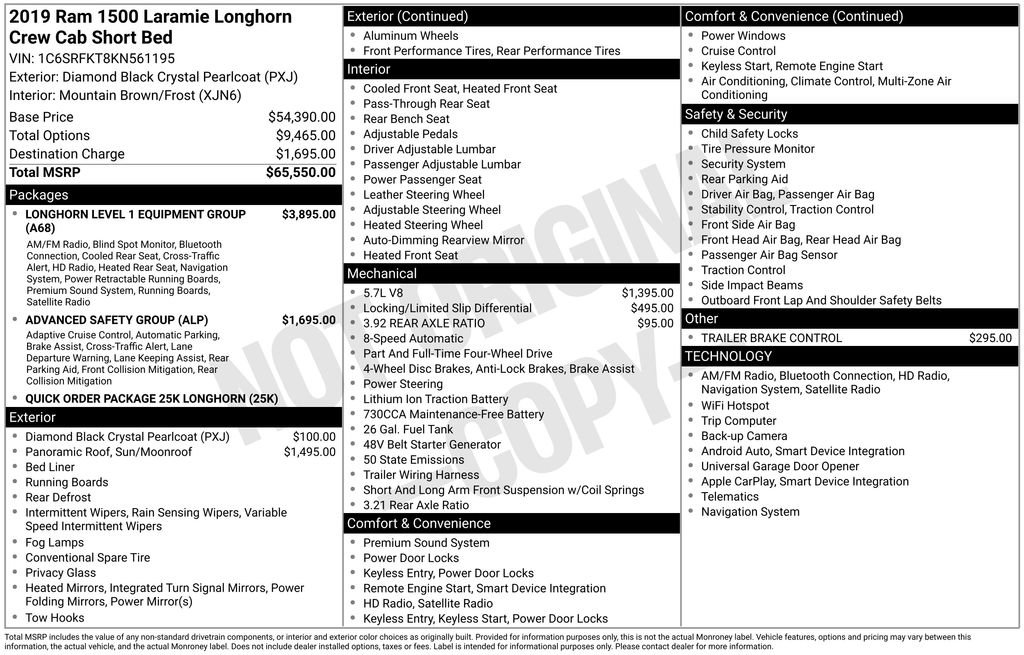 Used 2019 RAM 1500 Limited AWD/4WD image 7